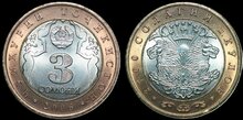 TAJIKISTAN KM.14 - 3 somoni 2006 2700th Anniversary of Kulyab UNC