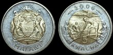 MALAWI KM.57 - 5 kwacha 2006 UNC