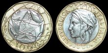 ITALY KM.194 - 1000 Lire 1997 UNC