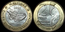 ARGENTINA KM.176 - 2 Pesos 2012 UNC
