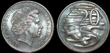 AUSTRALIA KM.403 - 20 Cents 2000 UNC