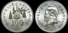 NEW CALEDONIA KM.15 - 100 Francs 1984 UNC