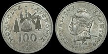 NEW CALEDONIA KM.15 - 100 Francs 1984 AU