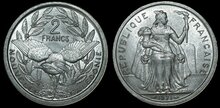 NEW CALEDONIA KM.14 - 2 Francs 1971 UNC