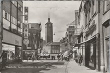 ENSCHEDE - Gronausestraat m. gezicht op toren Stadhuis