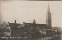 STEENWIJK - Gezicht op toren en H. B. S.
