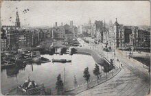 AMSTERDAM - Panorama van af het Centraal Station