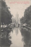 AMSTERDAM - O. Z. Voorburgwal en St. Nicolaaskerk