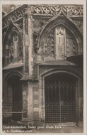 AMSTERDAM - Detail gevel Oude Kerk a. h. Oudekerksplein