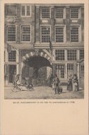 AMSTERDAM - De St. Pieterspoort in de Nes te Amsterdam in 1796