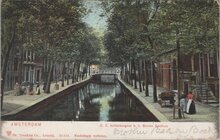 AMSTERDAM - O. Z. Achterburgwal b. h. Binnen Gasthuis