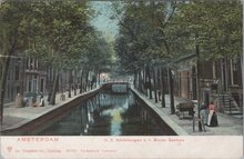 AMSTERDAM - O. Z. Achterburgwal b. h. Binnen Gasthuis