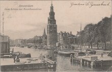 AMSTERDAM - Oude Schans met Montelbaanstoren
