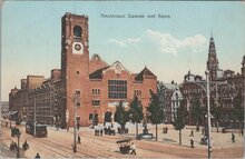 AMSTERDAM - Damrak met Beurs