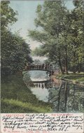 AMSTERDAM - Brug in het Vondelpark