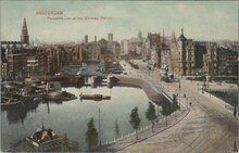 AMSTERDAM - Panorama van af het Centraal Station