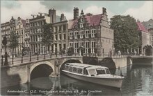 AMSTERDAM - O. Z. Voorburgwal met Huis a.d. drie Grachten