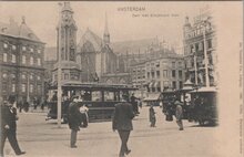 AMSTERDAM - Dam met Electrische tram