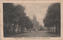 AMSTERDAM - N. Z. Voorburgwal met Postkantoor