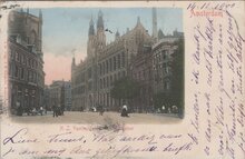 AMSTERDAM - N. Z. Voorburgwal met Postkantoor