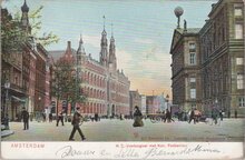 AMSTERDAM - N. Z. Voorburgwal met Kon. Postkantoor