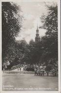 AMSTERDAM - Oosterpark, Bruggetje met toren Van Swindenkerk