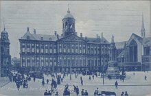 AMSTERDAM - Dam, Kon. Paleis en N. Kerk