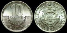 COSTA RICA KM.228 - 10 Colones 1997 UNC