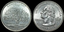 UNITED STATES KM.297 - 1/4 Dollar 1999 Connecticut UNC