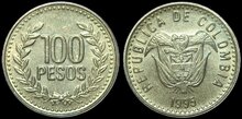 COLOMBIA KM.285.1 - 100 Pesos 1995 UNC