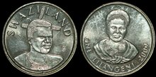 SWAZILAND KM.45 - 1 Lilangeni 2009 UNC