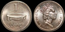 FIJI KM.49a - 1 Cent 1990 UNC