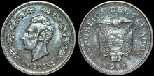 ECUADOR KM.85.2 - 1 Sucre 1986 UNC