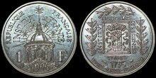 FRANCE KM.1133 - 1 Franc 1995 200th Ann. Institute of France UNC