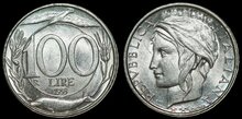 ITALY KM.159 - 100 lire 1993 UNC