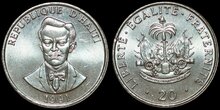HAITI KM.152 - 20 Centimes 1991 UNC