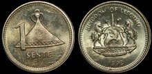 LESOTHO KM.54a - 1 Lisente 1992 UNC