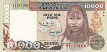 COLOMBIA P.437A - 10.000 Pesos Oro 1994 UNC