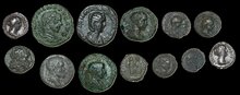 Ancient Coin Lot – 13 Coins incl. 2 Silver Denarii – Greek, Roman & Byzantine