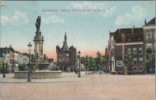 DEVENTER - Brink, Fontein en de Waag