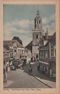 ALMELO - Kerkstraat met Ned. Herv. Kerk