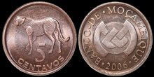 MOZAMBIQUE KM.133 - 5 Centavos 2006 UNC