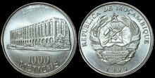 MOZAMBIQUE KM.122 - 1000 Meticais 1994 UNC