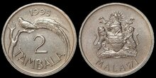 MALAWI KM.34 - 2 Tambala 1995 UNC