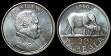 MALAWI KM.29 - 20 Tambala 1996 UNC