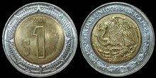 MEXICO KM.603 - 1 Peso 2008 UNC