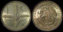 MEXICO KM.417 - 1 Centavo 1967 UNC