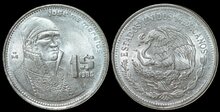 MEXICO KM.496 - 1 Peso 1985 AU