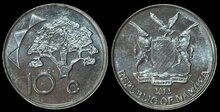 NAMIBIA KM.2 - 10 Cents 2012 UNC