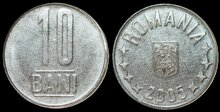 ROMANIA KM.191 - 10 Bani 2005 UNC